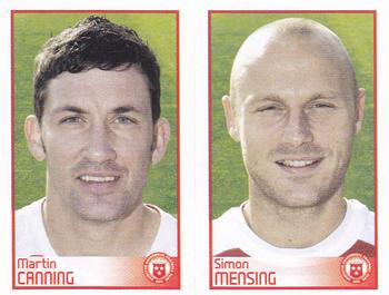 2009 Panini Scottish Premier League Stickers #206 / 208 Martin Canning / Simon Mensing Front