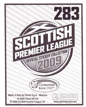 2009 Panini Scottish Premier League Stickers #283 Colin Nish Back