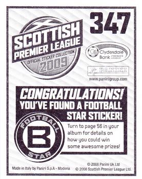 2009 Panini Scottish Premier League Stickers #347 Alan Combe Back