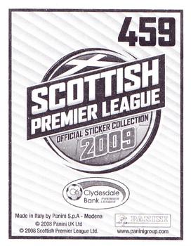 2009 Panini Scottish Premier League Stickers #459 Kirk Broadfoot Back
