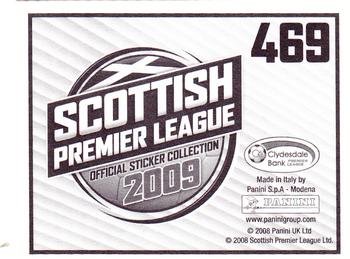 2009 Panini Scottish Premier League Stickers #469 John Potter Back