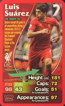 2013-14 Top Trumps Liverpool #NNO Luis Suarez Front
