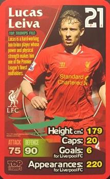 2013-14 Top Trumps Liverpool #NNO Lucas Leiva Front