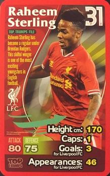 2013-14 Top Trumps Liverpool #NNO Raheem Sterling Front