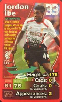 2013-14 Top Trumps Liverpool #NNO Jordon Ibe Front