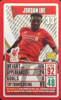 2015-16 Top Trumps Liverpool #NNO Jordon Ibe Front