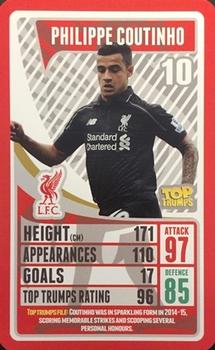2015-16 Top Trumps Liverpool #NNO Philippe Coutinho Front