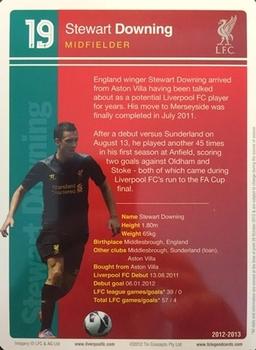 2012-13 Tin Concepts FC Legends Liverpool #NNO Stewart Downing Back