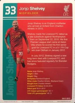 2012-13 Tin Concepts FC Legends Liverpool #NNO Jonjo Shelvey Back