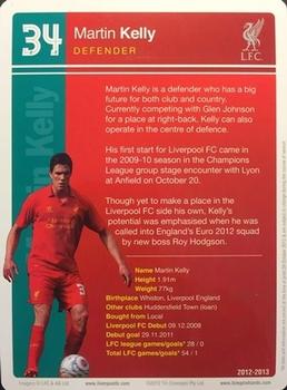 2012-13 Tin Concepts FC Legends Liverpool #NNO Martin Kelly Back