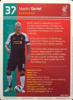 2012-13 Tin Concepts FC Legends Liverpool #NNO Martin Skrtel Back