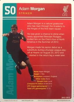 2012-13 Tin Concepts FC Legends Liverpool #NNO Adam Morgan Back