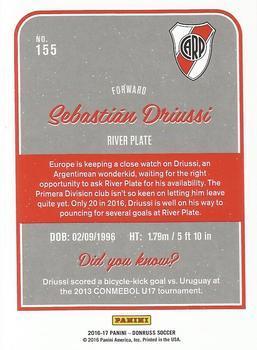 2016-17 Donruss - Silver #155 Sebastian Driussi Back