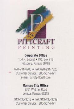 2002 Pittcraft Printing Kansas City Wizards #NNO Eric Quill Back