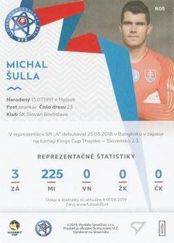 2019-20 SportZoo Futbalové Slovensko - Slovenskí Sokoli #R05 Michal Sulla Back