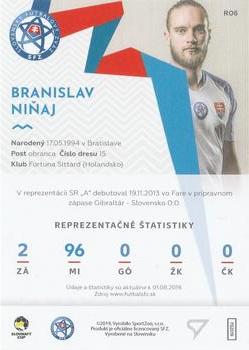 2019-20 SportZoo Futbalové Slovensko - Slovenskí Sokoli #R06 Branislav Ninaj Back