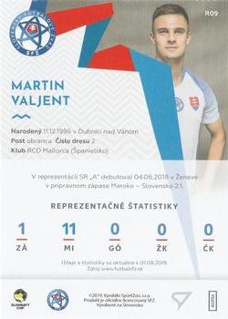 2019-20 SportZoo Futbalové Slovensko - Slovenskí Sokoli #R09 Martin Valjent Back