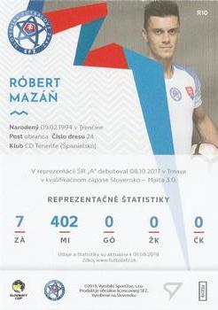 2019-20 SportZoo Futbalové Slovensko - Slovenskí Sokoli #R10 Robert Mazan Back