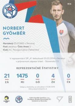 2019-20 SportZoo Futbalové Slovensko - Slovenskí Sokoli #R14 Norbert Gyomber Back
