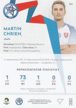 2019-20 SportZoo Futbalové Slovensko - Slovenskí Sokoli #R17 Martin Chrien Back