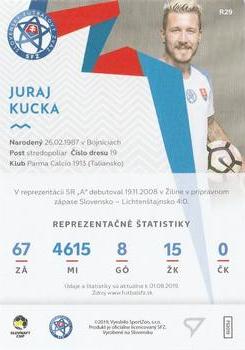 2019-20 SportZoo Futbalové Slovensko - Slovenskí Sokoli #R29 Juraj Kucka Back