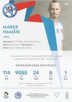 2019-20 SportZoo Futbalové Slovensko - Slovenskí Sokoli #R30 Marek Hamsik Back
