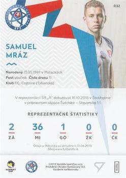 2019-20 SportZoo Futbalové Slovensko - Slovenskí Sokoli #R32 Samuel Mraz Back