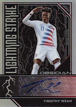 2019-20 Panini Obsidian - Lightning Strike Red #LS-TW Timothy Weah Front