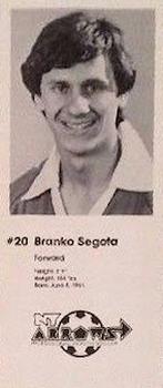 1979-80 New York Arrows Photo Cards #NNO Branko Segota Front
