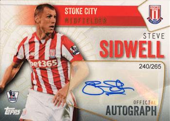 2015-16 Topps Premier Club - Signatures #NNO Steve Sidwell Front