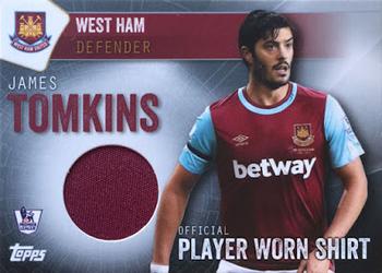 2015-16 Topps Premier Club - Player/Match Worn Shirts #NNO James Tomkins Front