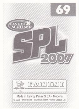 2007 Panini Scottish Premier League Stickers #69 Jan Vennegoor of Hesselink / Aiden McGeady Back