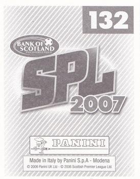 2007 Panini Scottish Premier League Stickers #132 Frederic Daquin Back