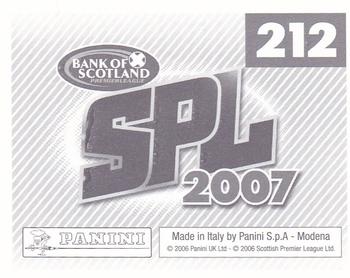 2007 Panini Scottish Premier League Stickers #212 Easter Road Stadium Back