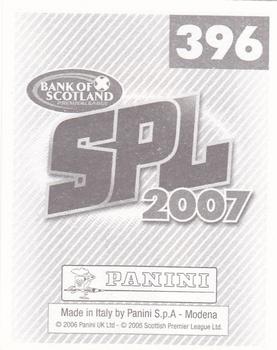 2007 Panini Scottish Premier League Stickers #396 Andy Millen Back