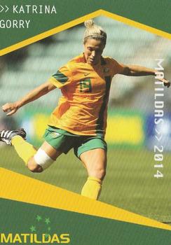 2014-15 Tap 'N' Play Football Federation Australia #NNO Katrina Gorry Front