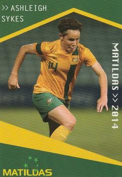 2014-15 Tap 'N' Play Football Federation Australia #NNO Ashleigh Sykes Front