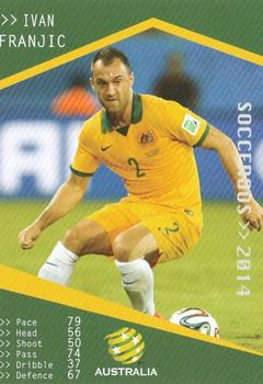 2014-15 Tap 'N' Play Football Federation Australia #NNO Ivan Franjic Front