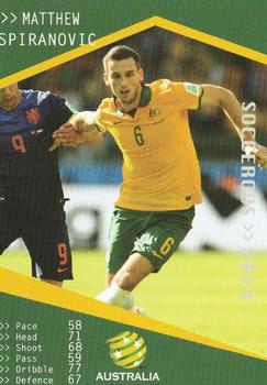 2014-15 Tap 'N' Play Football Federation Australia #NNO Matthew Spiranovic Front