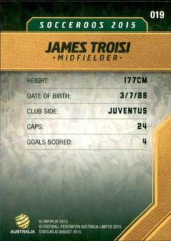 2015-16 Tap 'N' Play Football Federation Australia #19 James Troisi Back