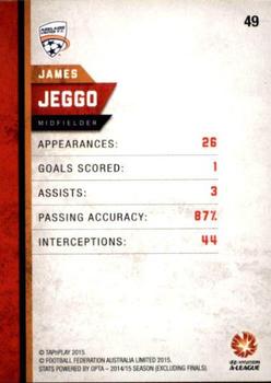 2015-16 Tap 'N' Play Football Federation Australia #49 James Jeggo Back