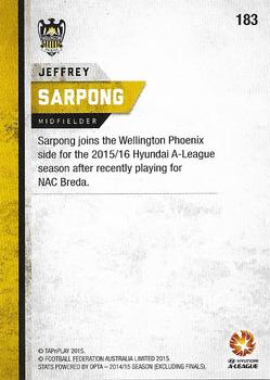2015-16 Tap 'N' Play Football Federation Australia #183 Jeffrey Sarpong Back
