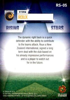 2015-16 Tap 'N' Play Football Federation Australia - Rising Stars #RS-05 Storm Roux Back