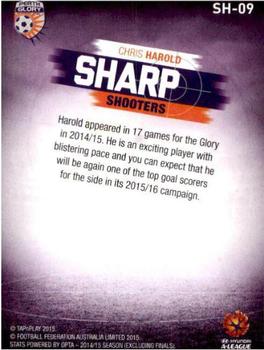 2015-16 Tap 'N' Play Football Federation Australia - Sharp Shooters #SH-09 Chris Harold Back