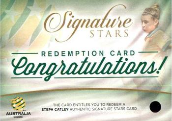 2015-16 Tap 'N' Play Football Federation Australia - Signature Stars Redemption #SSR-02 Steph Catley Front
