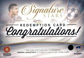 2015-16 Tap 'N' Play Football Federation Australia - Signature Stars Redemption #SSR-10 Vedran Janjetovic Front