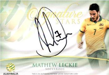 2015-16 Tap 'N' Play Football Federation Australia - Signature Stars #SS-01 Mathew Leckie Front