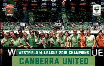 2015-16 Tap 'N' Play Football Federation Australia - Champions #C-02 Canberra United Front