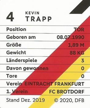 2020 REWE DFB Fussballstars #4 Kevin Trapp Back