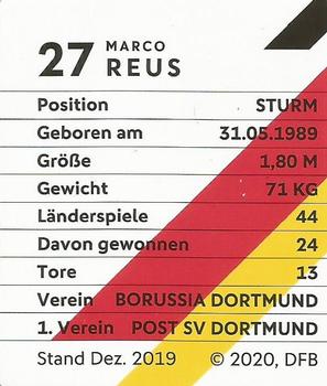 2020 REWE DFB Fussballstars #27 Marco Reus Back